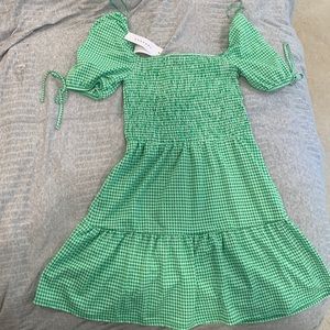 Top shop never been worn with tags green summer dress size 8